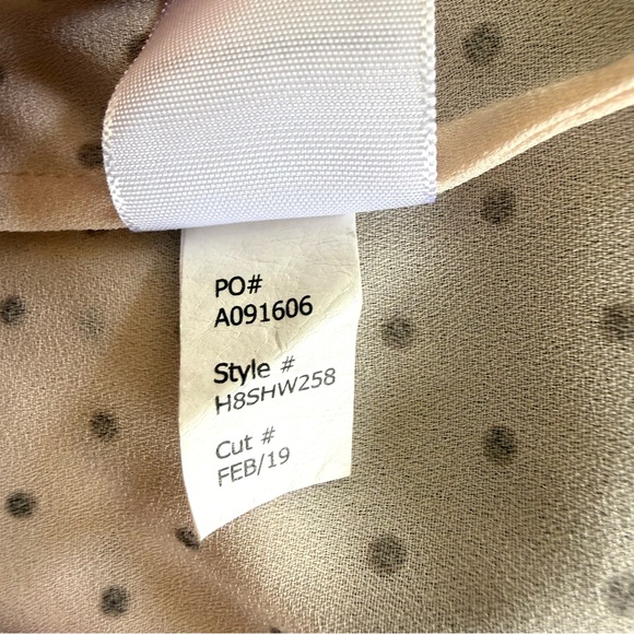 41 Hawthorn Prinsloo Pale Pink Polka Dot Ruffle Feminine Sleeveless Blouse - Picture 11 of 11